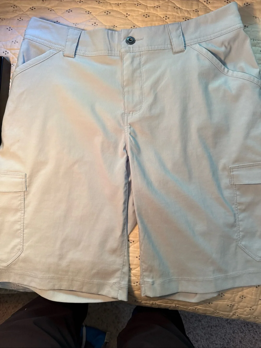 Duluth Trading Co Shorts Womens Size 8 Blue Dry On The Fly 10" Cargo Short - Picture 5 of 8